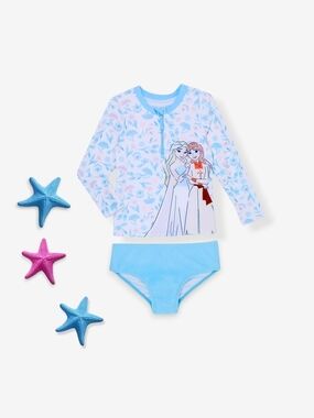 Girls' Frozen 2 PC Rash Guard Swim Set